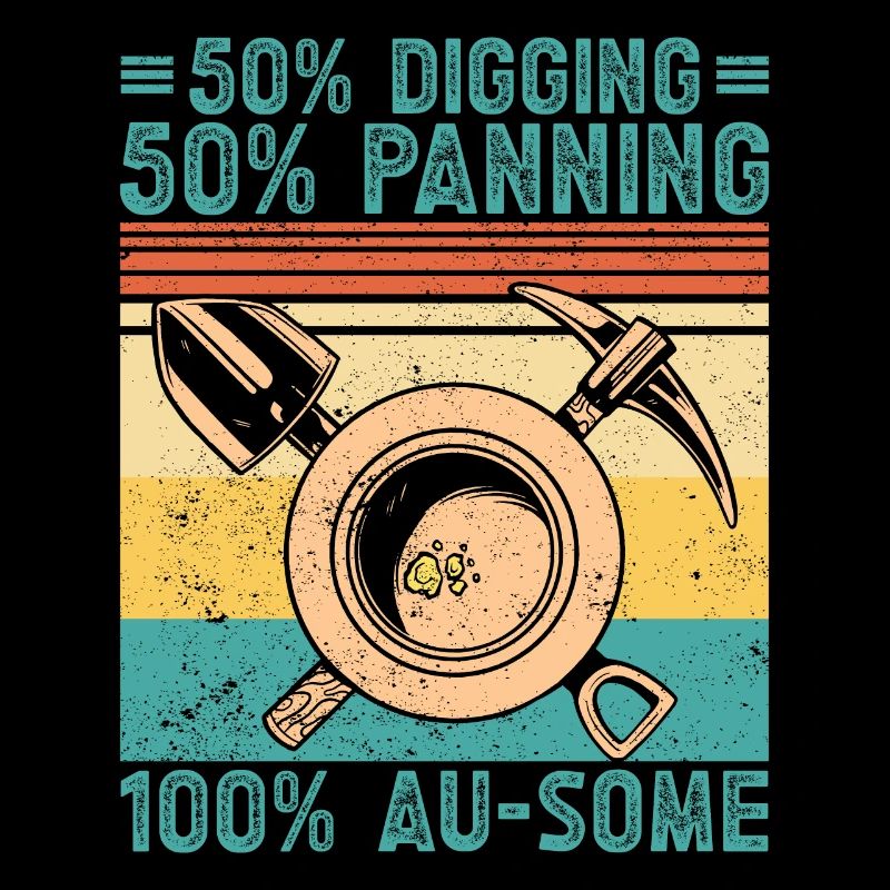Funny gold panning 50% Digging 50% Digging 100%