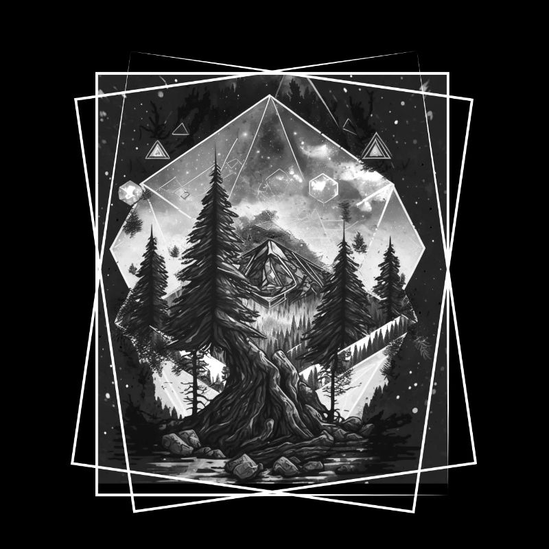 Geometric Nature Trance Polygon Abstract Mystical