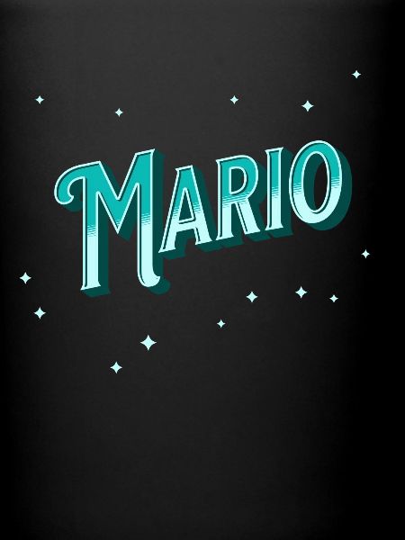 Mario's name personalized