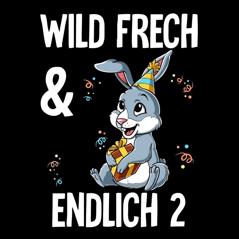2. Geburtstag Hase Wild Frech Und Endlich 2 Jahre