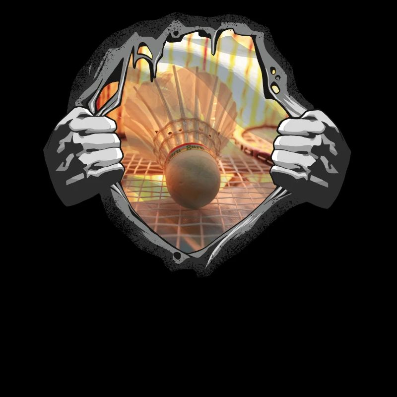 Badminton Spieler Geschenkidee Design