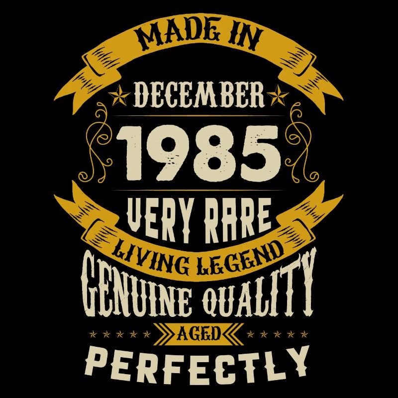 Décembre 1985 Vintage vintage anniversaire