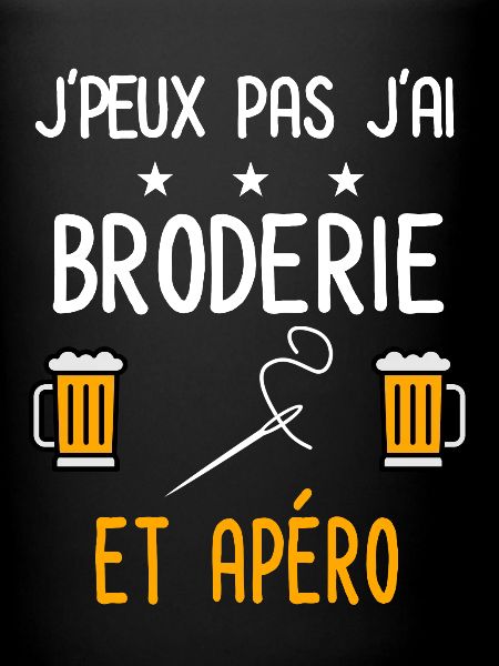 je peux pas broderie