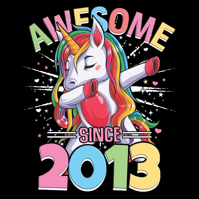 Regenbogen Einhorn 10. Geburtstag Mädchen 10 Jahre