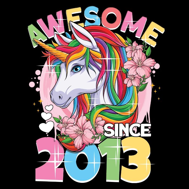 Regenbogen Einhorn 10. Geburtstag Mädchen 10 Jahre