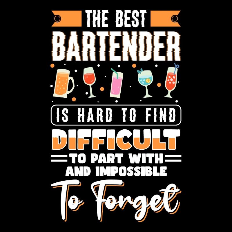 The Best Bartender Shirt Geschenk Barkeeper
