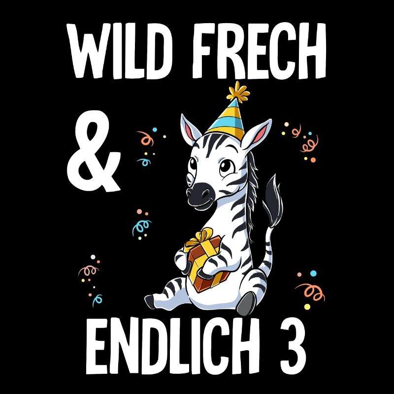 3. Geburtstag Zebra Wild Frech Und Endlich 3 Jahre