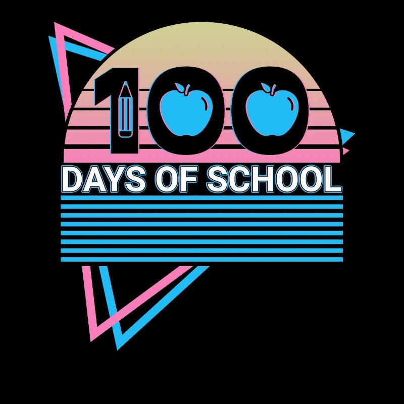 100 Tage Schule Retro
