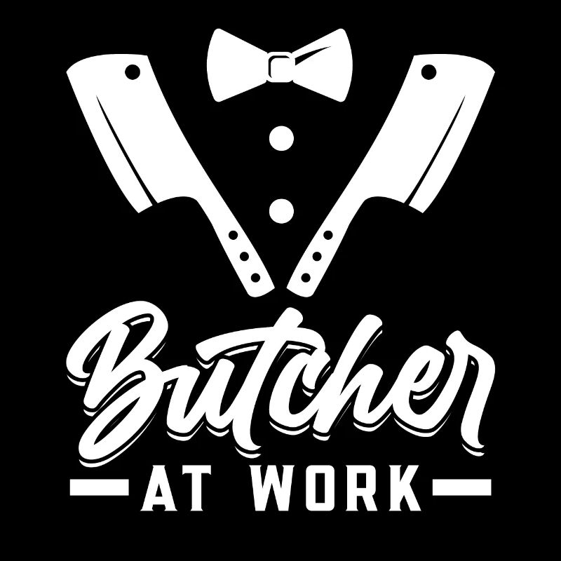 Butcher At Work