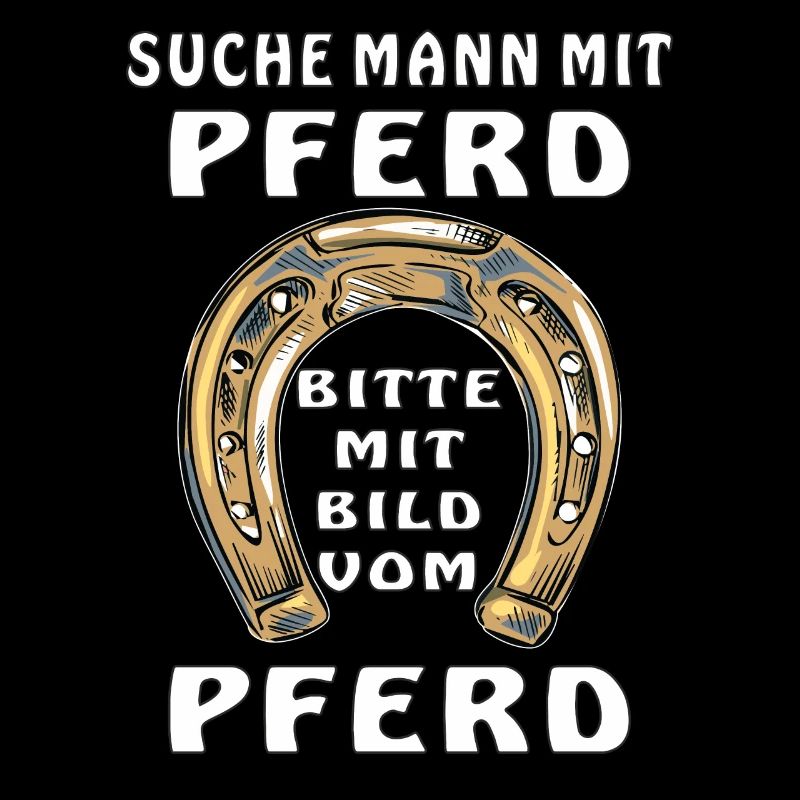 HUFEISEN SUCHE MANN MIT PFERD