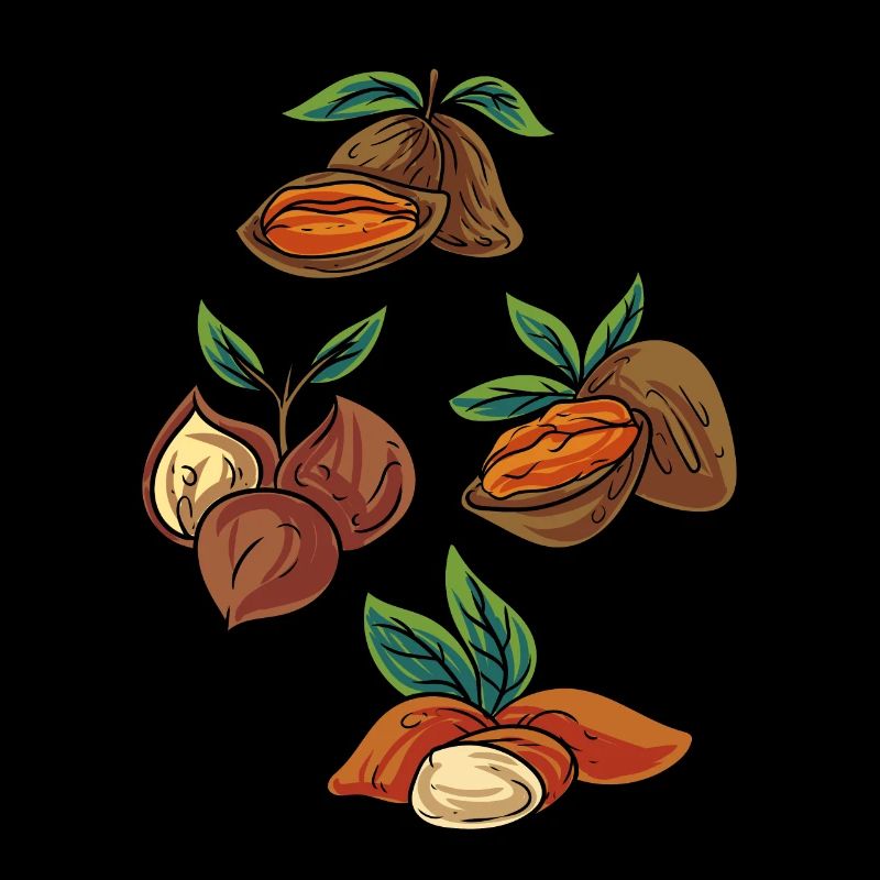 Noix de pécan Amandes Châtaignes Noix