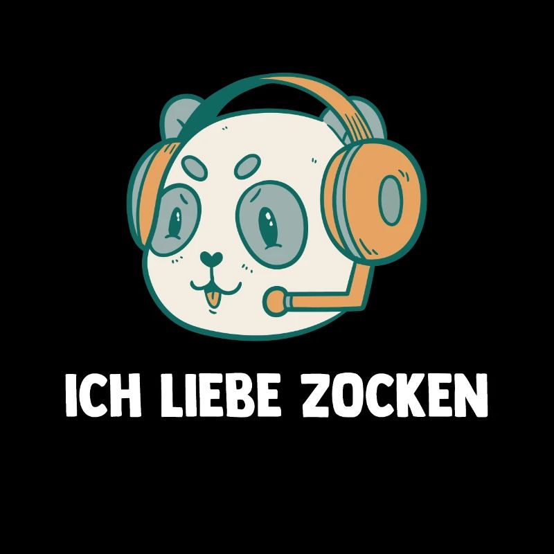 Ich Liebe Computer Zocken - Gaming Pandabär