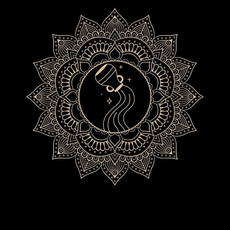 Wassermann Sternzeichen Mandala