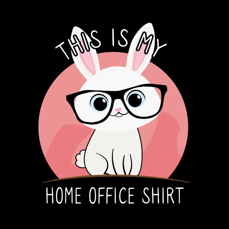 Ceci est mon lapin de bureau à domicile