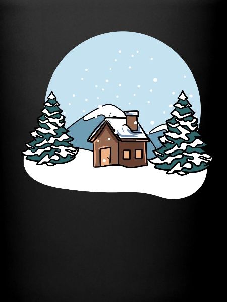 Winter landscape snow