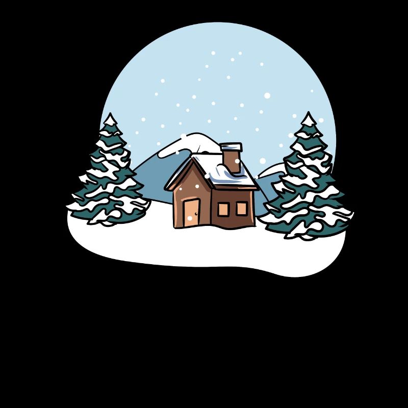 Winter landscape snow