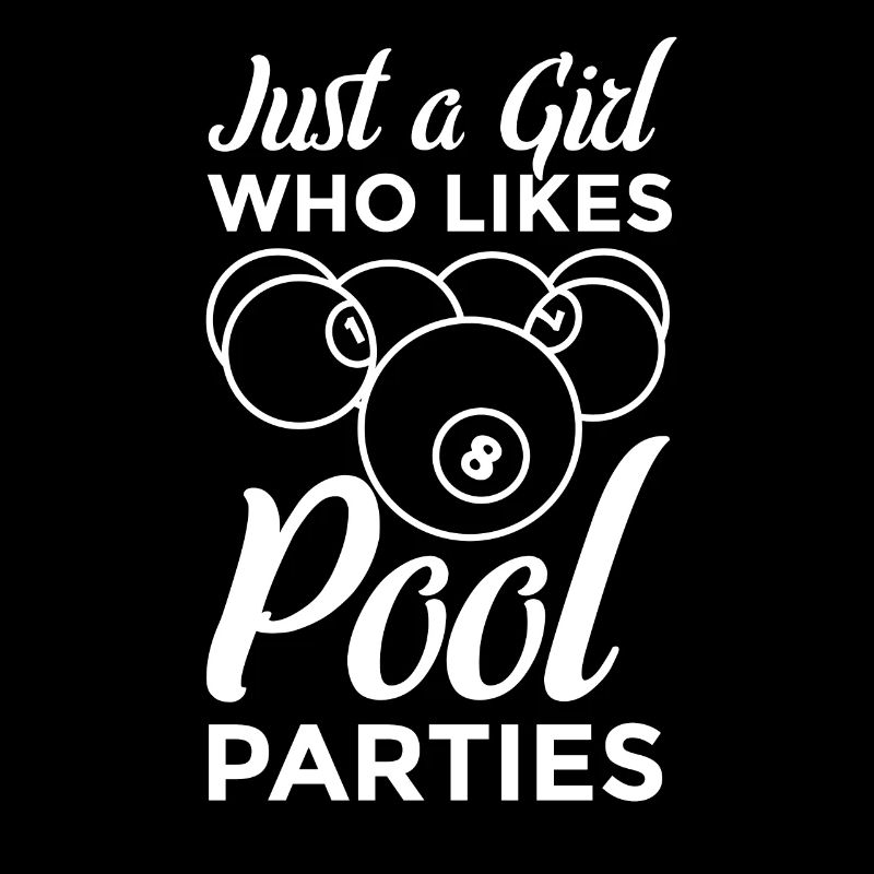 Nur ein Mädchen das Poolpartys mag