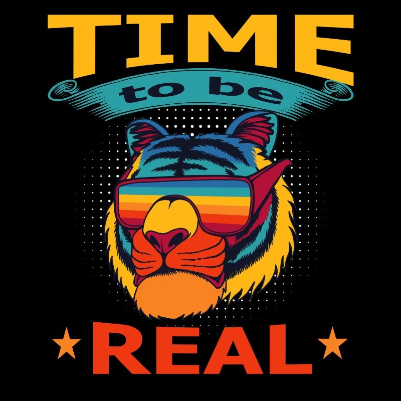 Zeit, Echte Regenbogenwildbrille Zu Sein