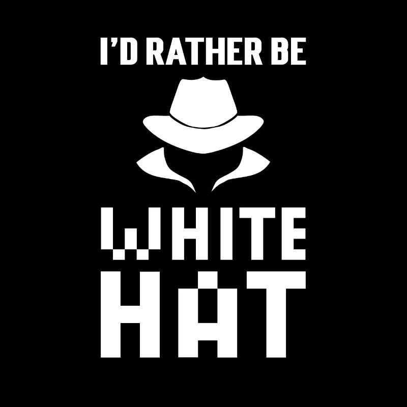 I'd rather be a white hat hacker.