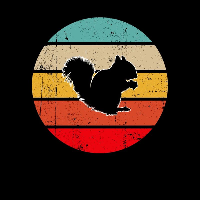 Eichhörnchen Retro