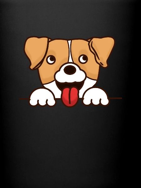 Visage de chien mignon