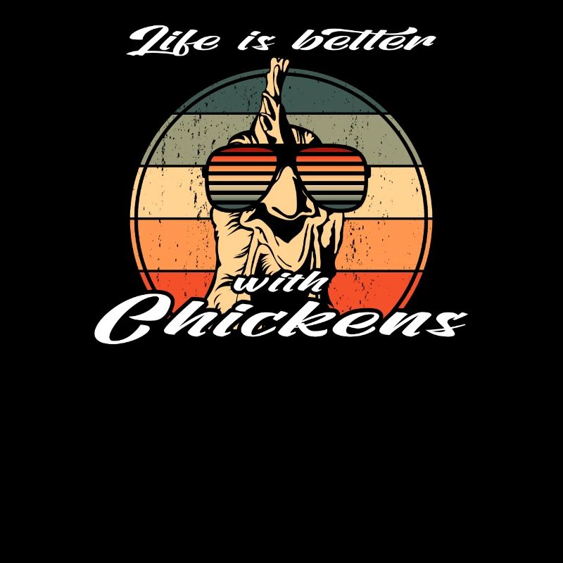 Retro Sunglasses Chicken Life better with chickens