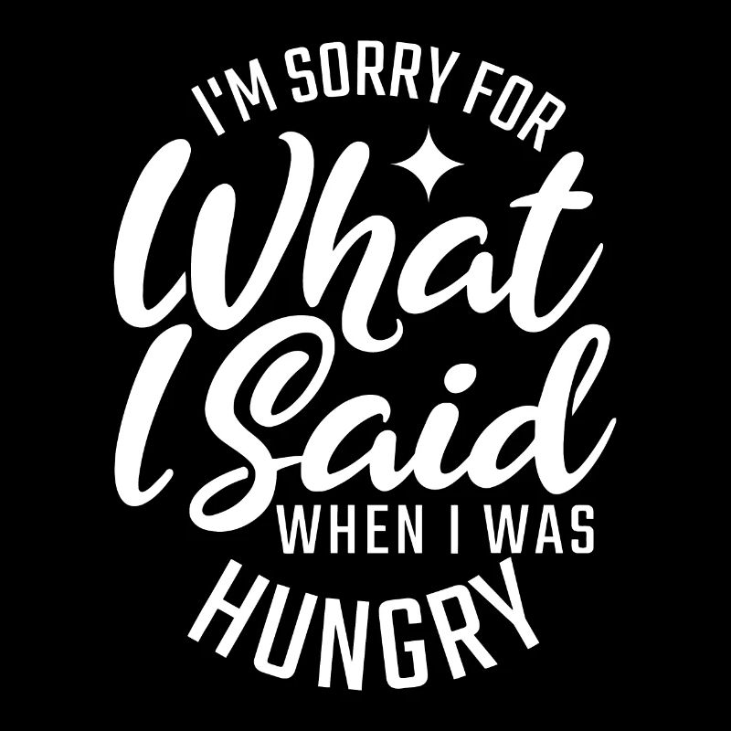 Je suis désolé pour ce que j’ai dit quand j’avais faim de fo