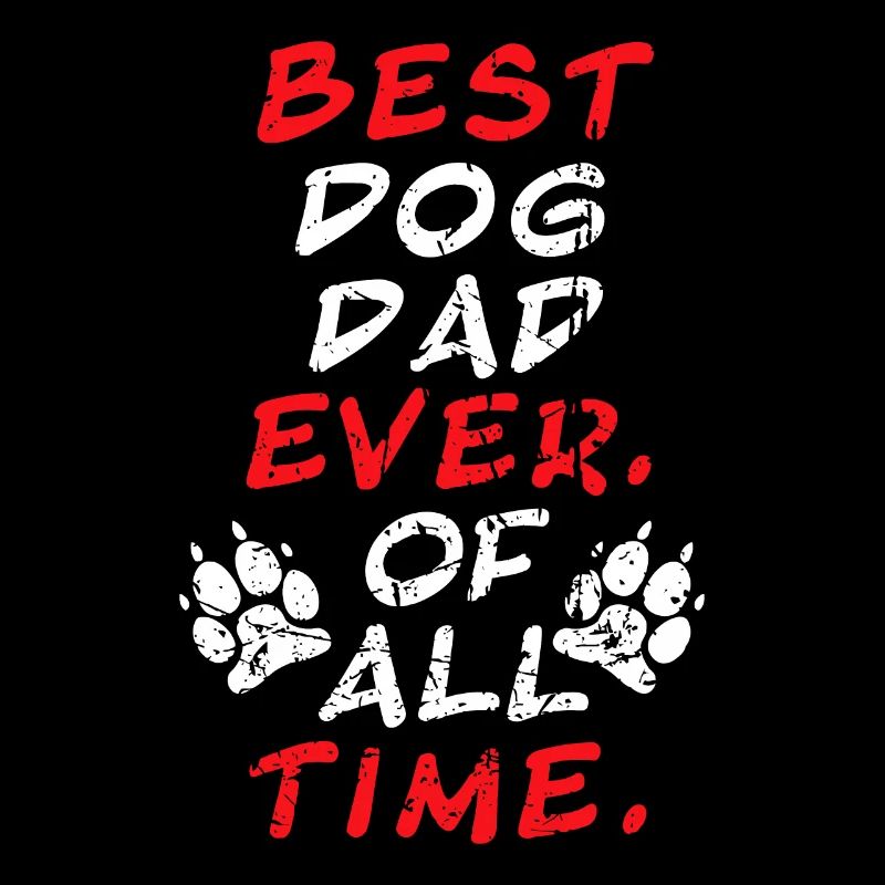 Bester Hund Papa aller Zeiten Distressed Vintage D