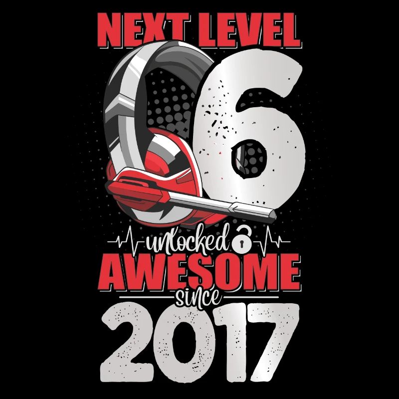 Level Unlocked 6 Years Old 2017 Headset Gaming
