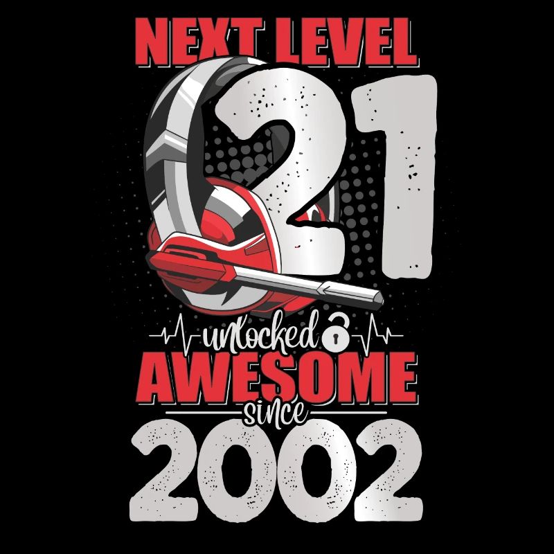 Niveau débloqué 21 ans 2002 Casque de jeu