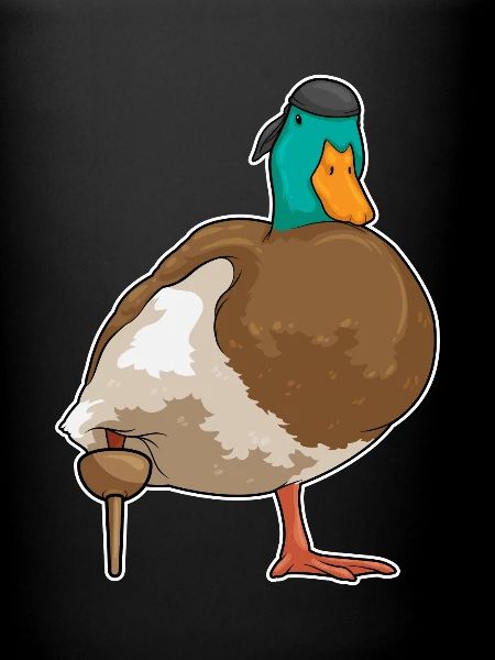 Canard Pirate Jambe de bois