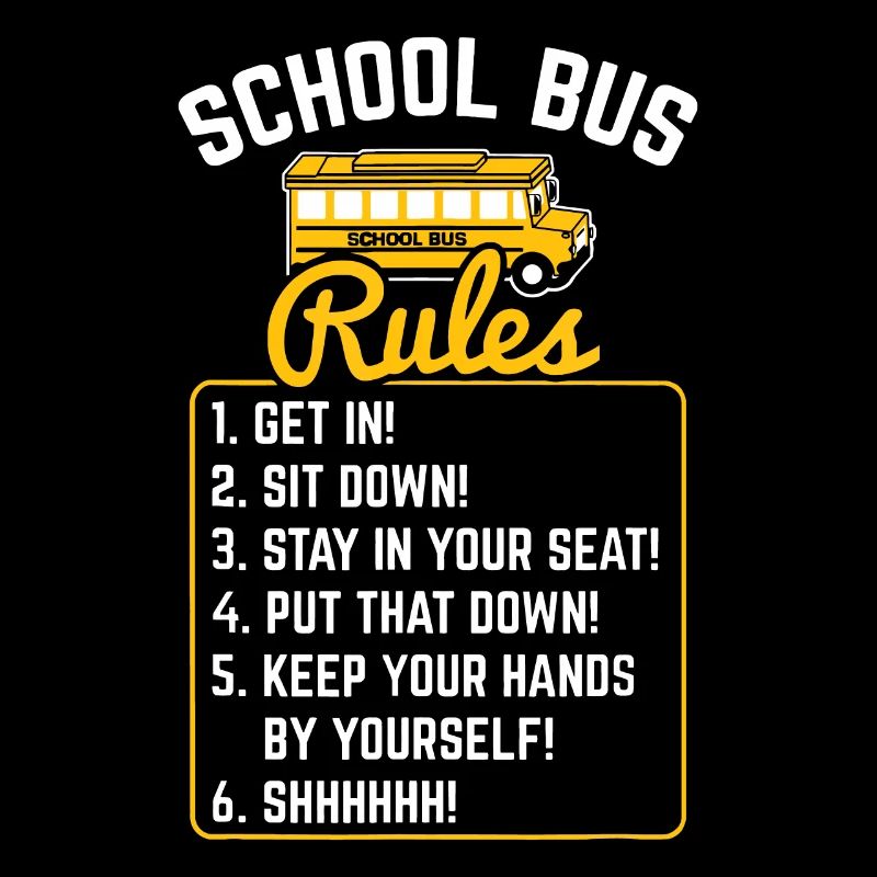 School Bus Driver Rules Work School BusDriver