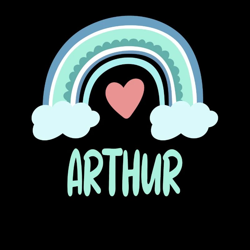 Arthur Name Regenbogen Baby