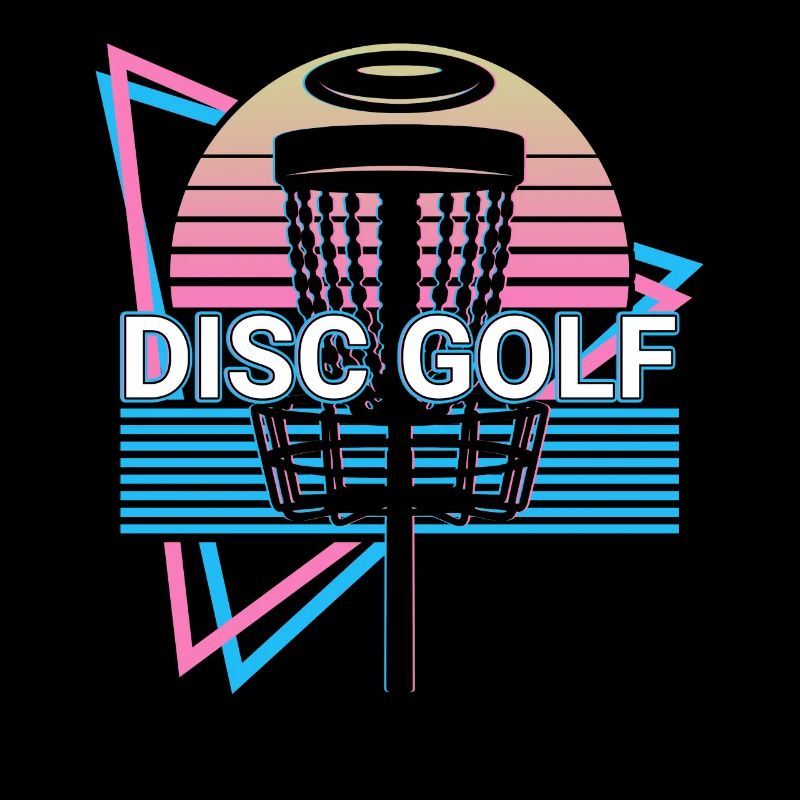 Disc Golf Player Retro