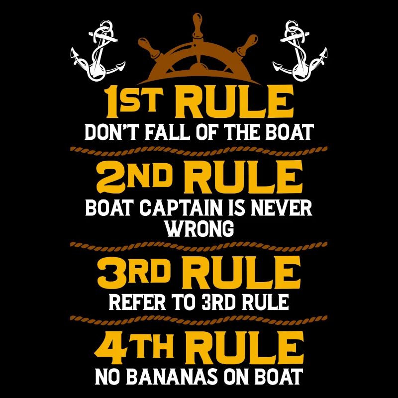 1. Regel Fallen Sie nicht vom Boot - Pontonboot