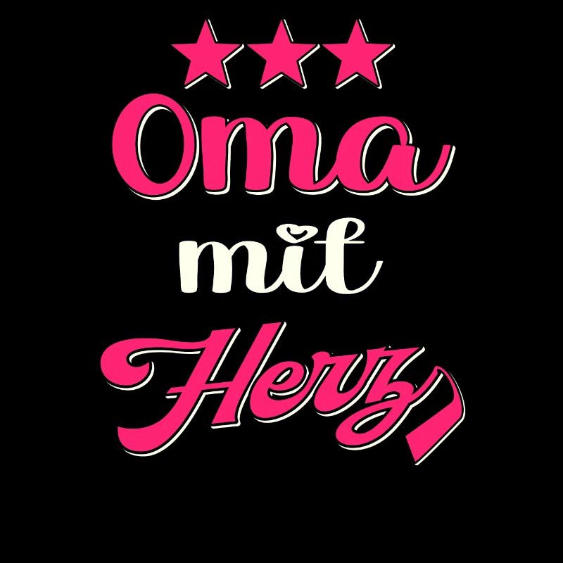 Oma mit Herz Großmutter