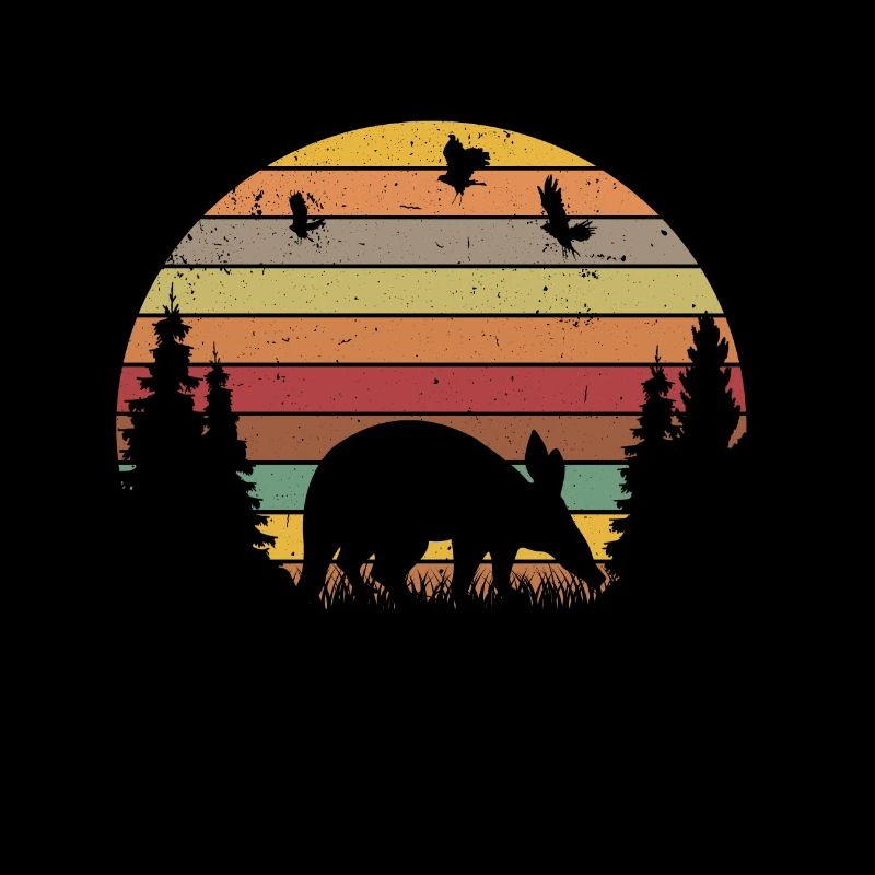 Erdferkel Retro Aardvark Vintage