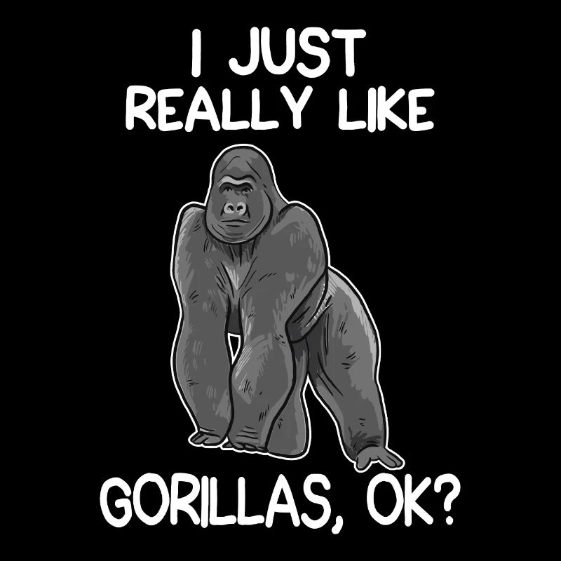 J’aime vraiment Gorillas Funny Gorilla Lover