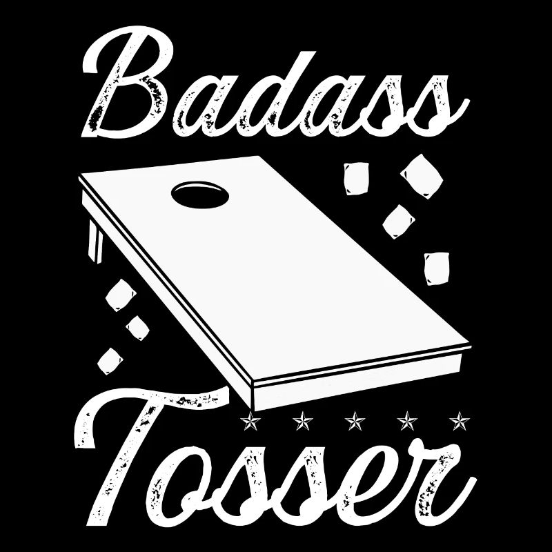 Cornhole Player Team Badass Tosser Cornament