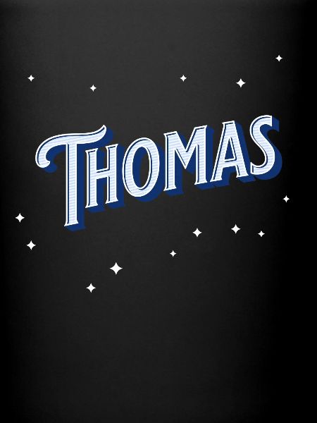 Thomas' name personalized