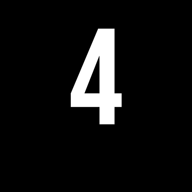 4 Chiffre Lettre Symbole Alphabet Initiale