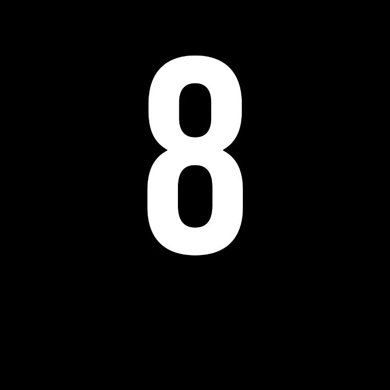 8 Chiffre Lettre Symbole Alphabet Initiale