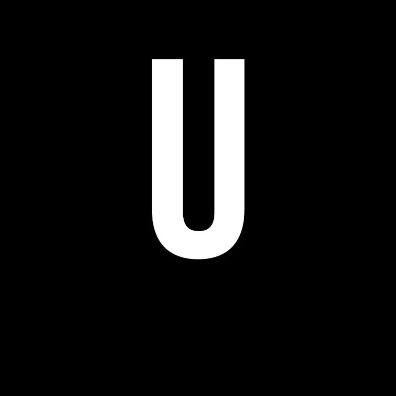 Lettre U Numéro Symbole Alphabet Initiale