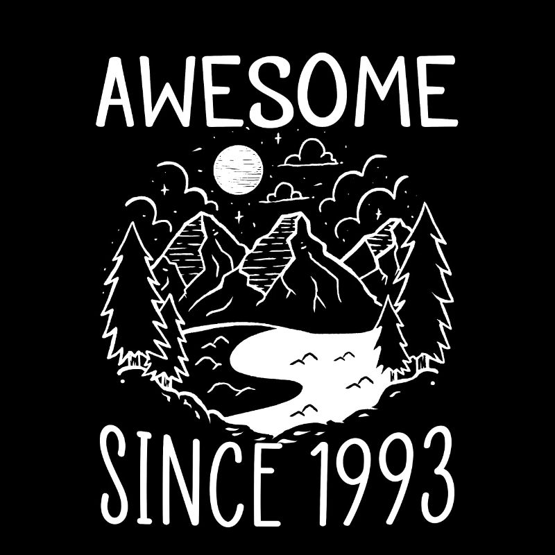 Awesome Since 1993 30. Geburtstag Shirt Geschenk