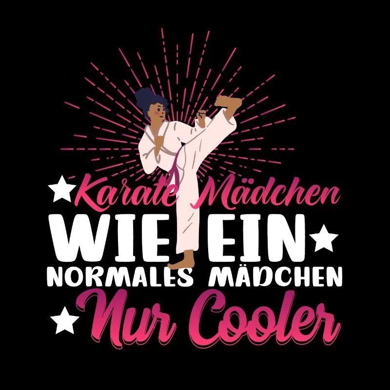 Karate Mädchen wie ein normales Mädchen