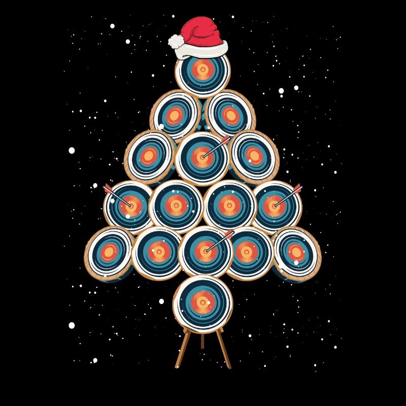 Cible de tir à l’arc comme arbre de Noël