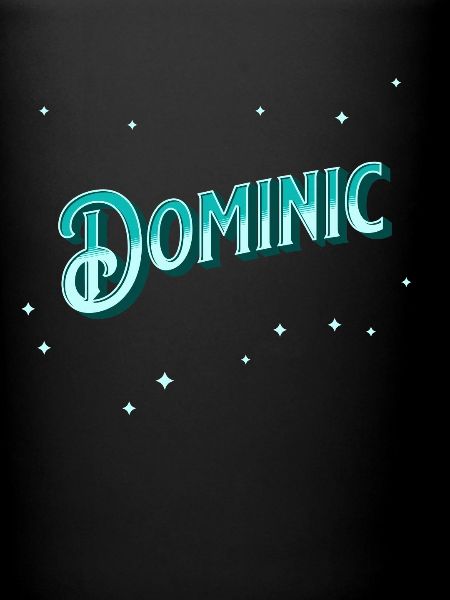 Dominic's name personalized