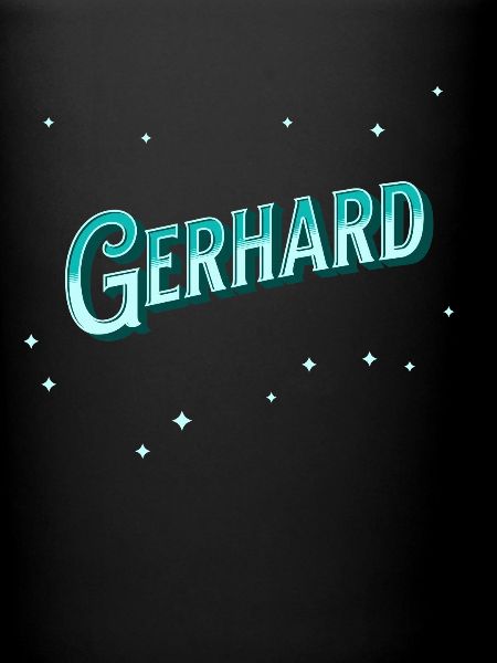 Gerhard's name personalized