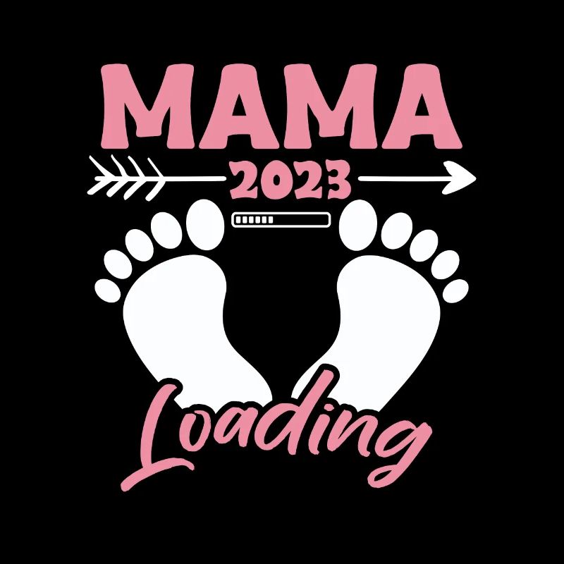 Mama 2023 Loading Shirt Geschenk Werdende Mutter