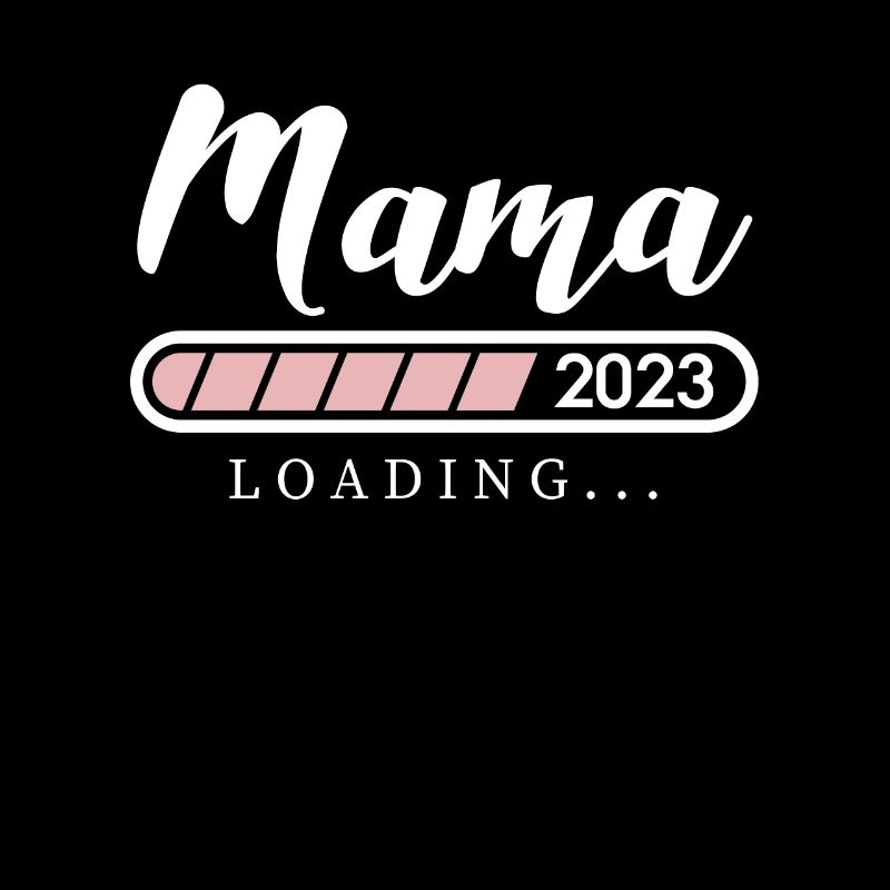 Mama 2023 Loading Shirt Geschenk Werdende Mutter